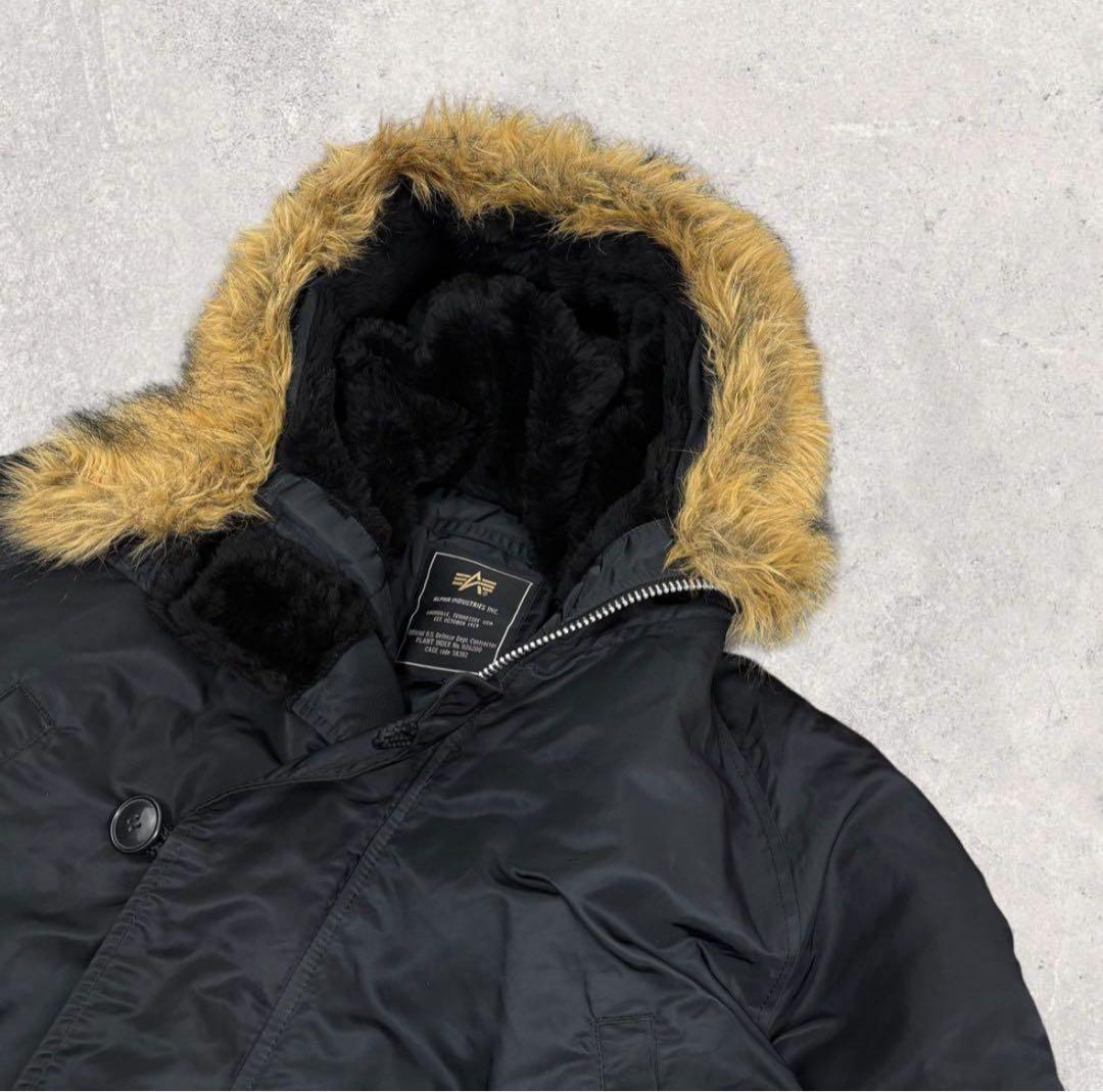 ALPHA INDUSTRIES N-3B フライトジャケット ブラック XL