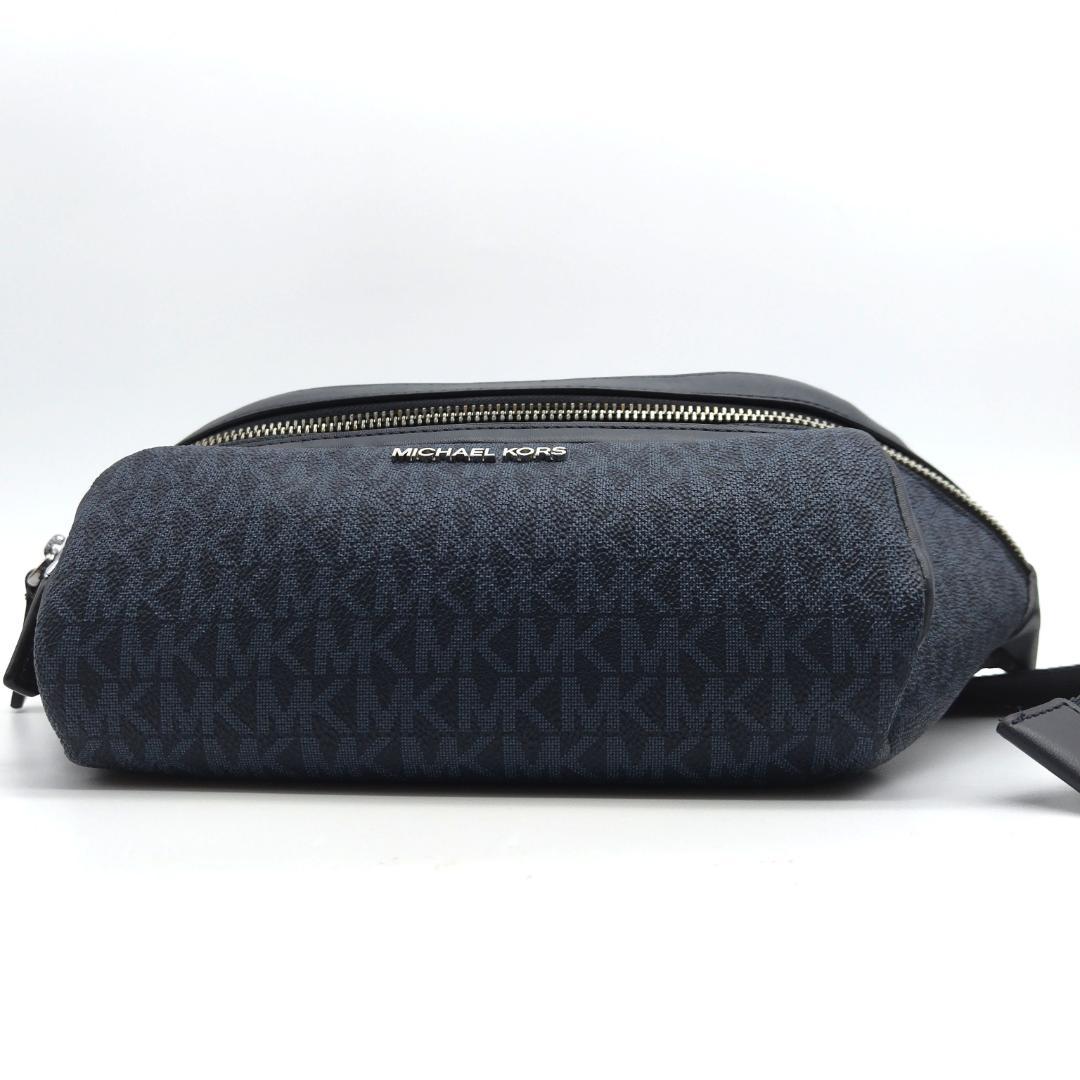美品✨ マイケルコース ボディバッグ シグネチャー ネイビー ウエストポーチ