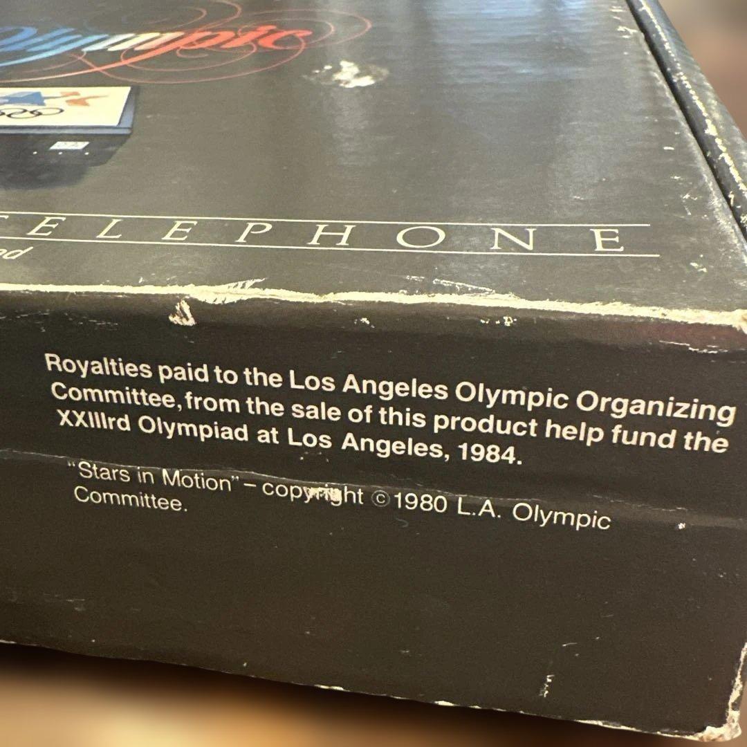 80's ロサンゼルスオリンピック 公式電話機 動作確認済みU.S.A箱あり希少