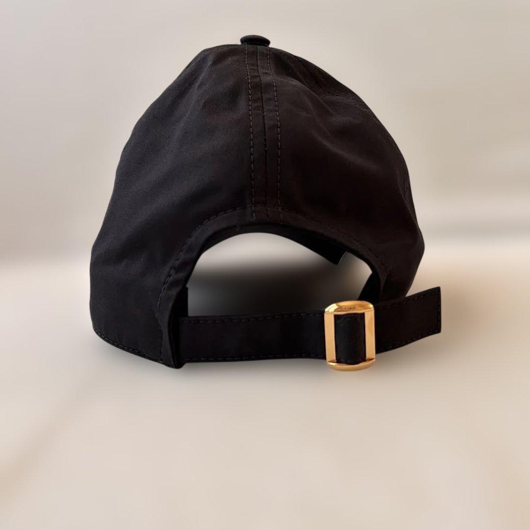 【未使用】CELINE ブラック ベースボールキャップ M