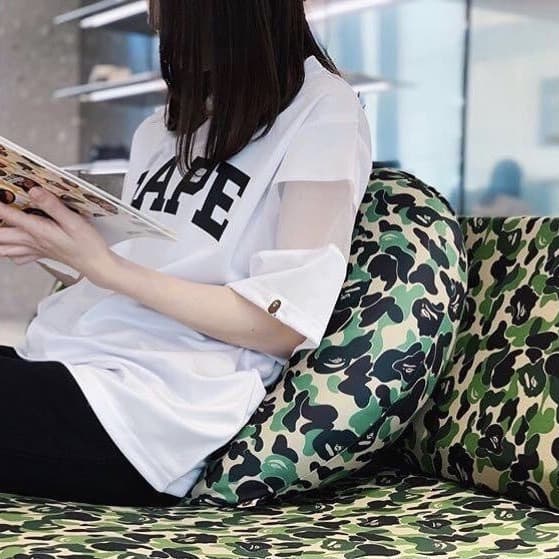 A BATHING APE BAPE ビーズ クッション ピロー 枕