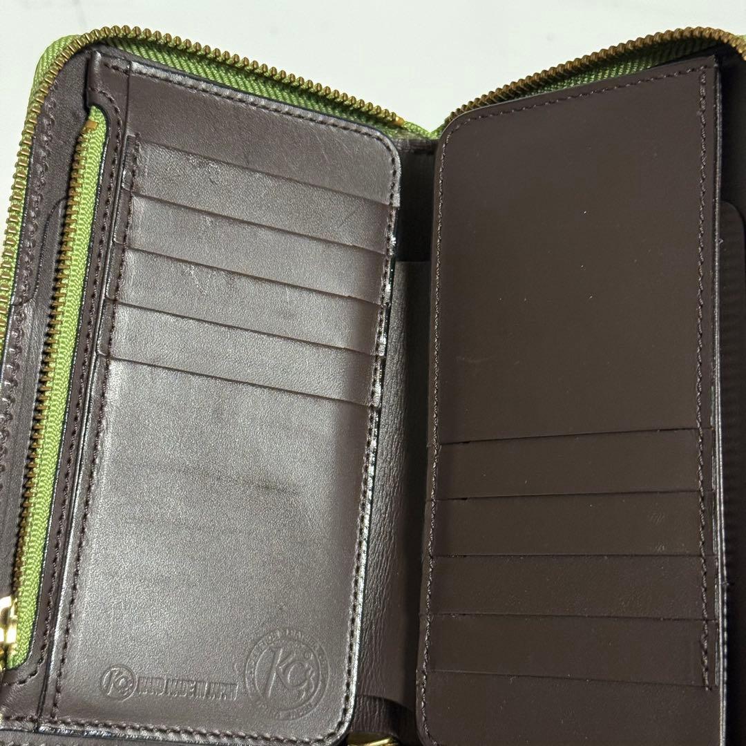 ⭐️極美品⭐️ケーシーズ　オーガナイザー　長財布　ラウンドジップ　カービング