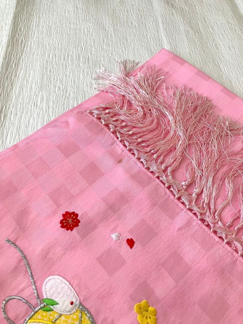 ７歳七五三 水色花柄着物セット