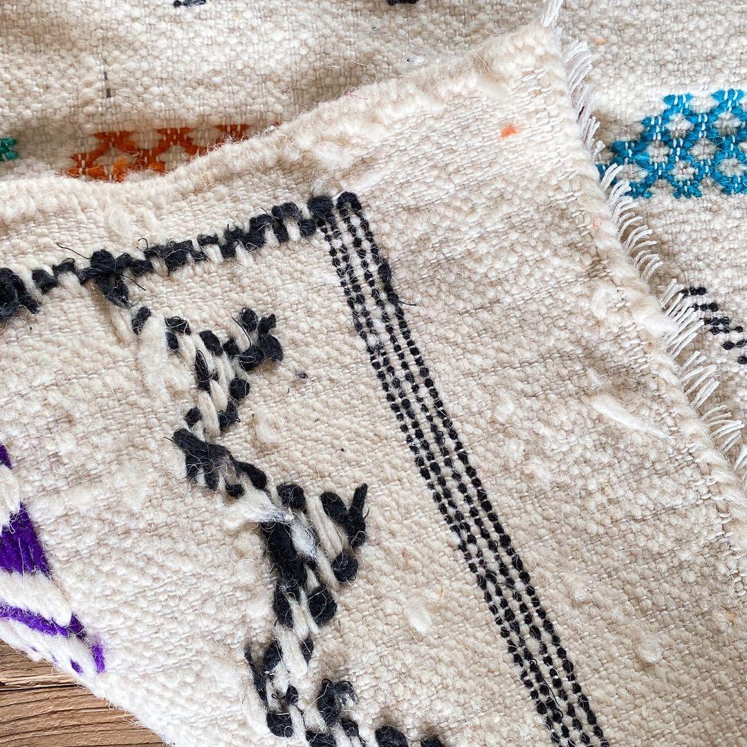 モロッコ ウール キリム ラグ 約59〜62×96cm