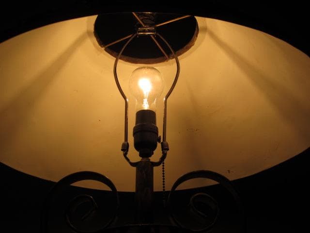 ヴィンテージ アイアンベース 1灯式 フロアスタンド/フロアランプ/照明