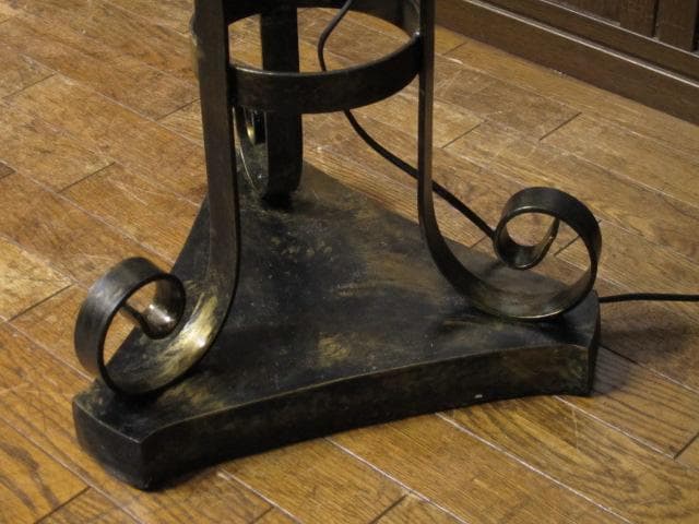 ヴィンテージ アイアンベース 1灯式 フロアスタンド/フロアランプ/照明