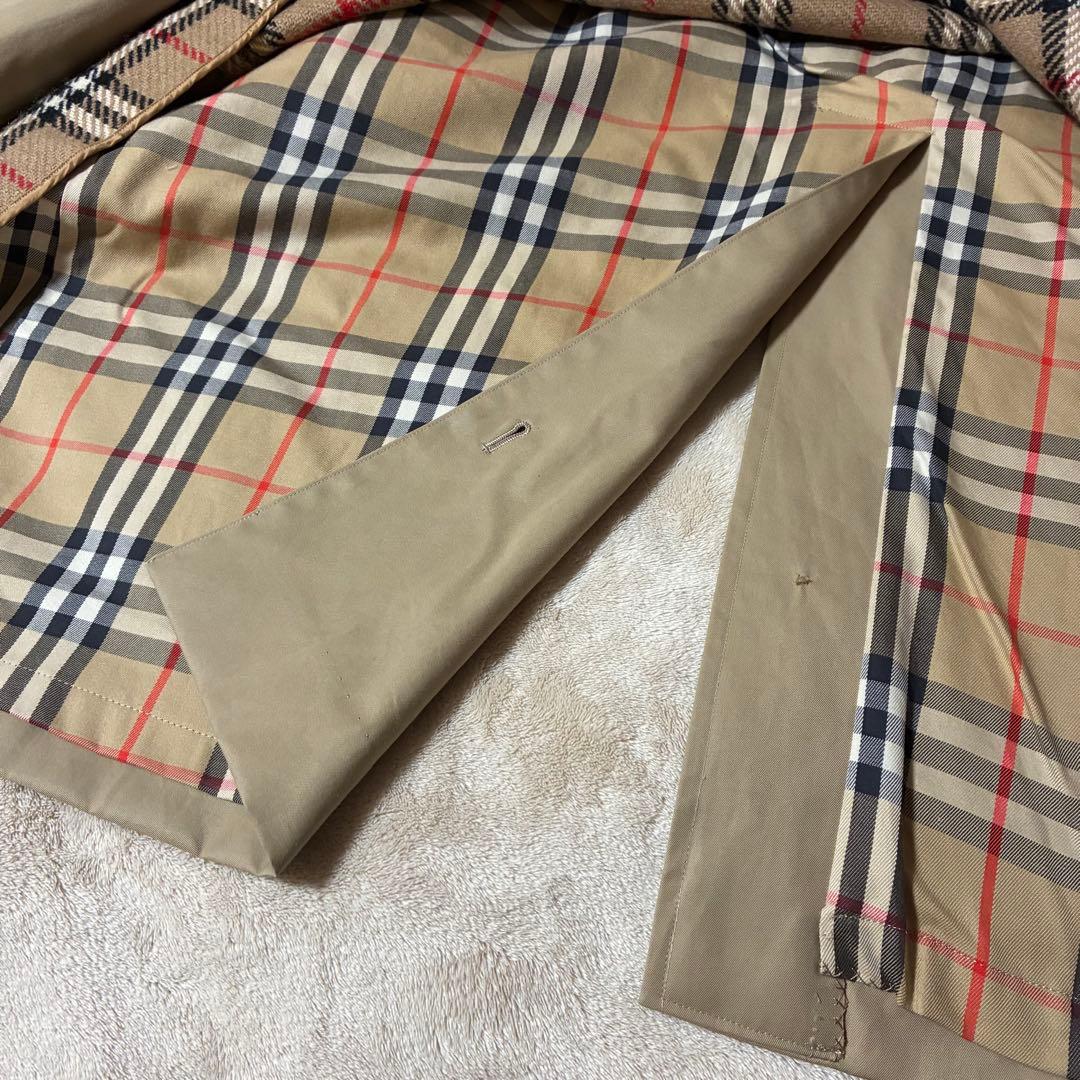 ★mame★美品　バーバリー　ステンカラーコート　ライナー付　ノバ