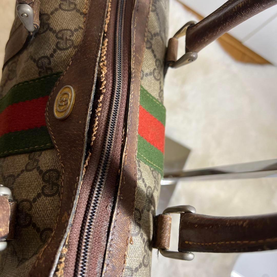 【ジャンク品】GUCCI　グッチ ヴィンテージ シェリーライン ボストン