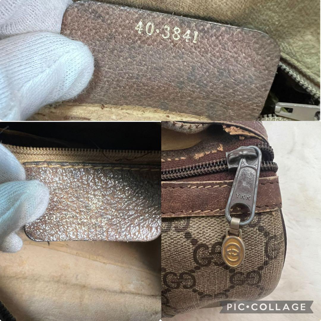 【ジャンク品】GUCCI　グッチ ヴィンテージ シェリーライン ボストン