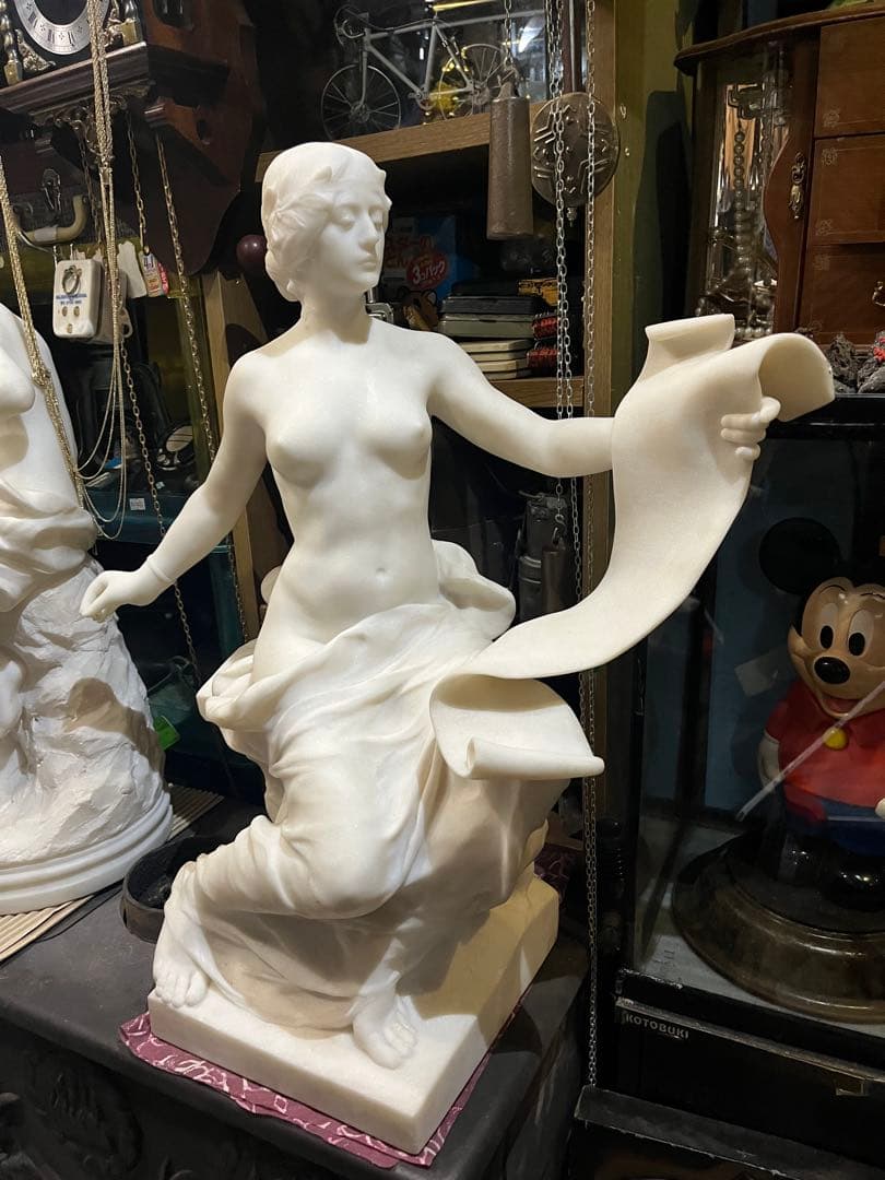 おチビさん専用 天然大理石ヴィーナス 、本物大理石彫刻 高さ63 幅60 約35