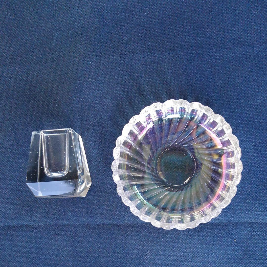 ♥️特殊ガラス容器とガラス皿のセット
