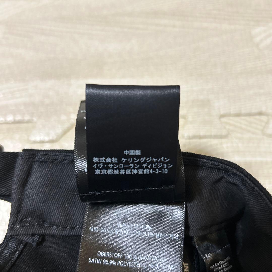 サンローランパリ　キャップ　ブラック　694785