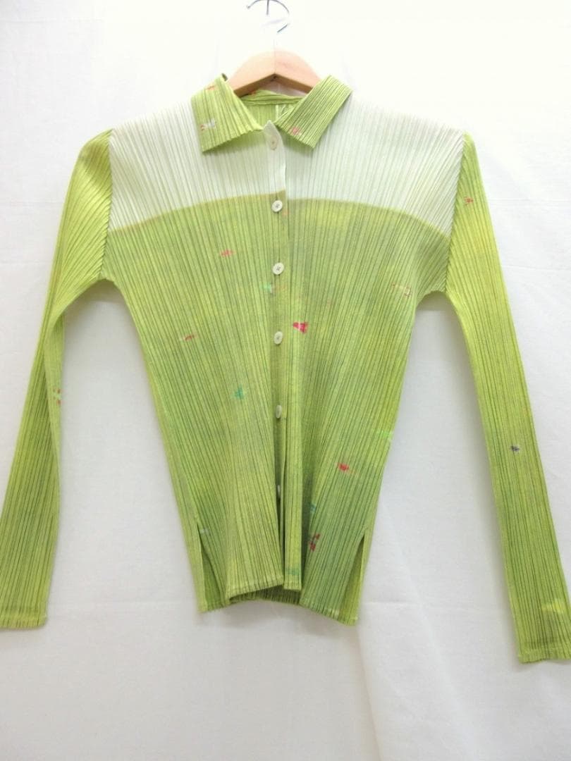 プリーツプリーズ プリーツ水彩プリントシャツ 3 PP51-JJ782 三宅一生