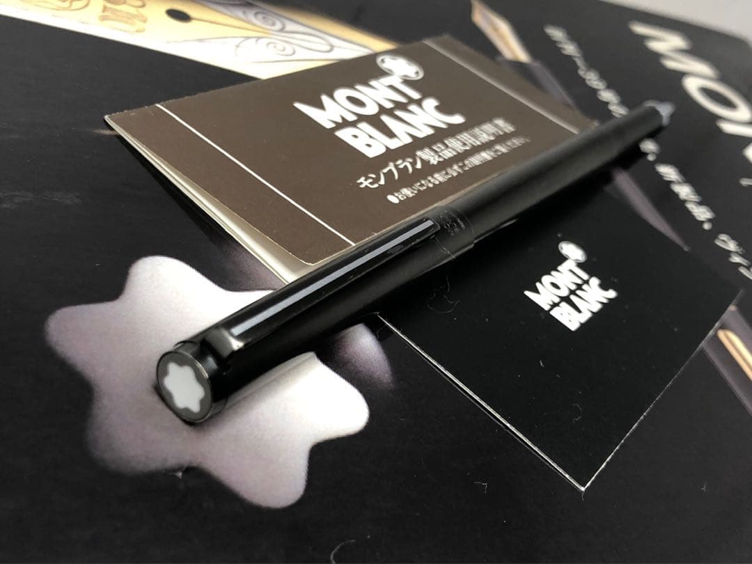 ⭐️モンブラン⭐️黒薔薇鉱プレート⭐️極稀少な価値の高いNo1324⭐️ローラーボール⭐️