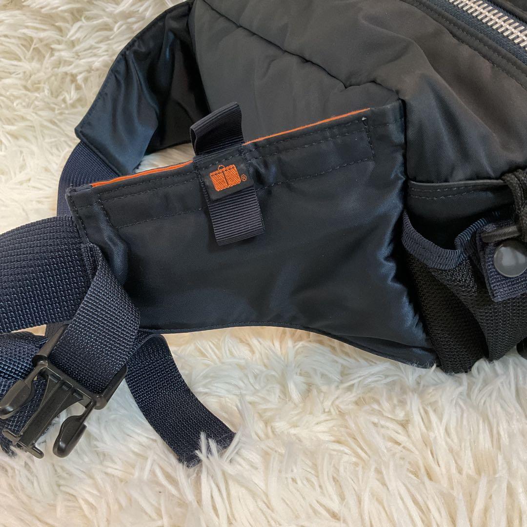 美品♪HEAD PORTER ヘッドポーター ウエスト ボディバッグ ネイビー