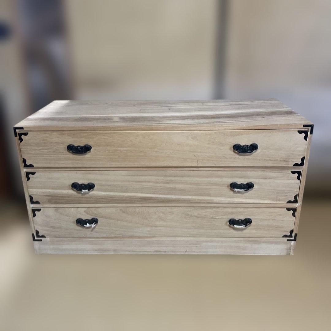 天然桐箪笥　3段収納 衣装箪笥 着物収納 チェスト