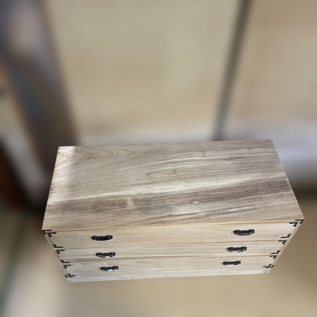 天然桐箪笥　3段収納 衣装箪笥 着物収納 チェスト