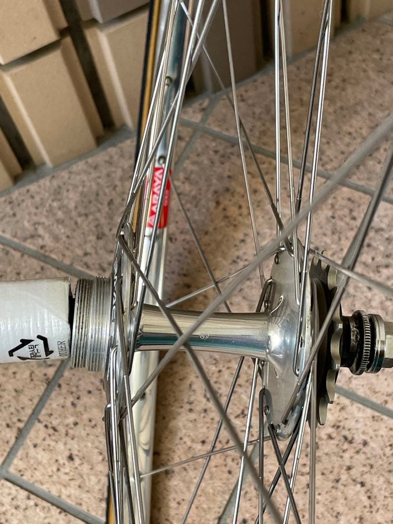 専用！ピスト 前後 ホイールセットnjsデュラエースハブ　タイヤはつきません