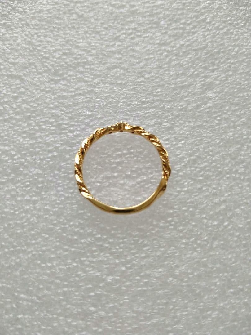 agete アガット K10 ダイヤモンド（0.03）・リング（10号）