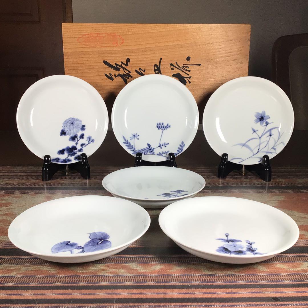 『冬うー特価』　三越　美術有田焼　銘々皿　6枚　柄違い