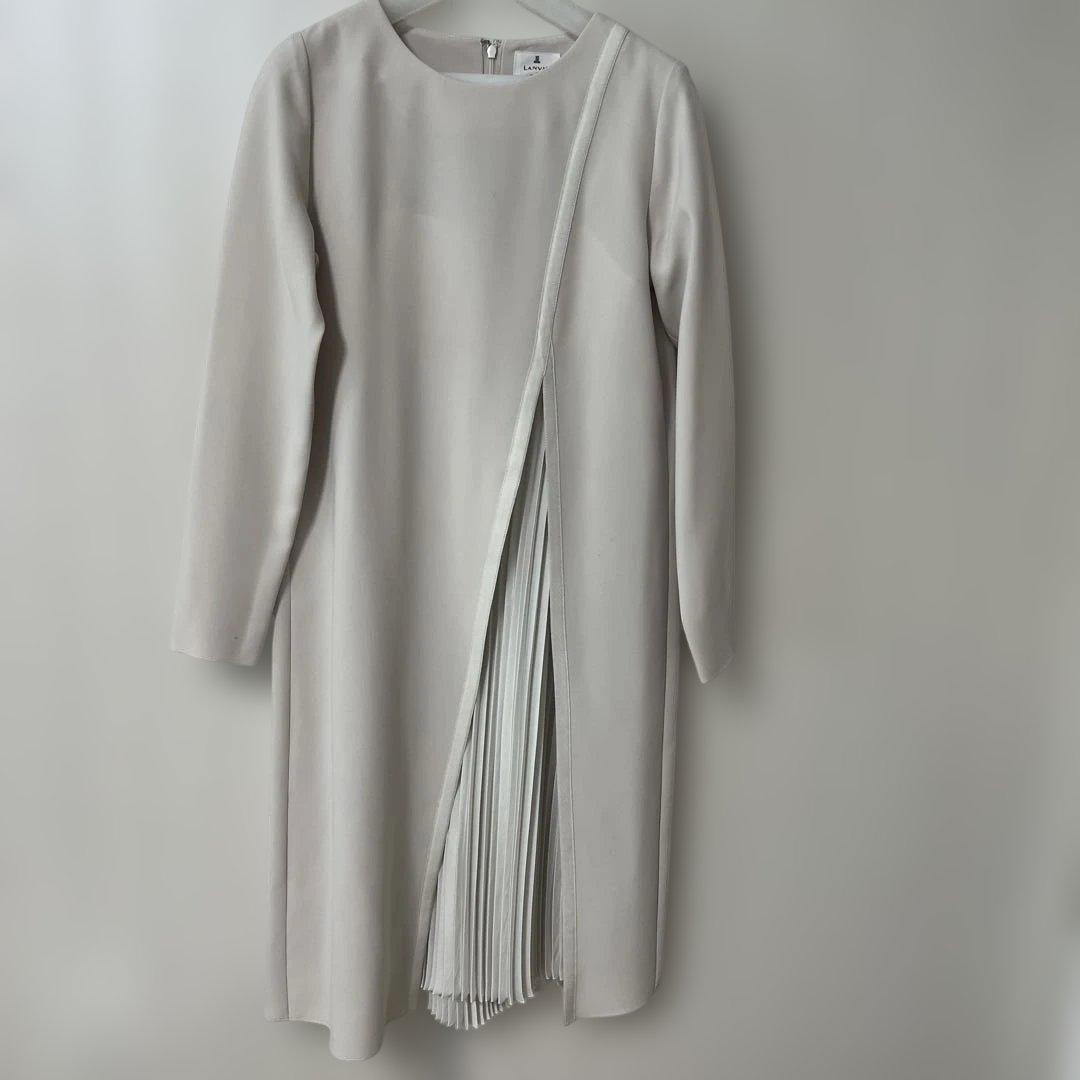 LANVIN en Bleu アイボリー ワンピース 38