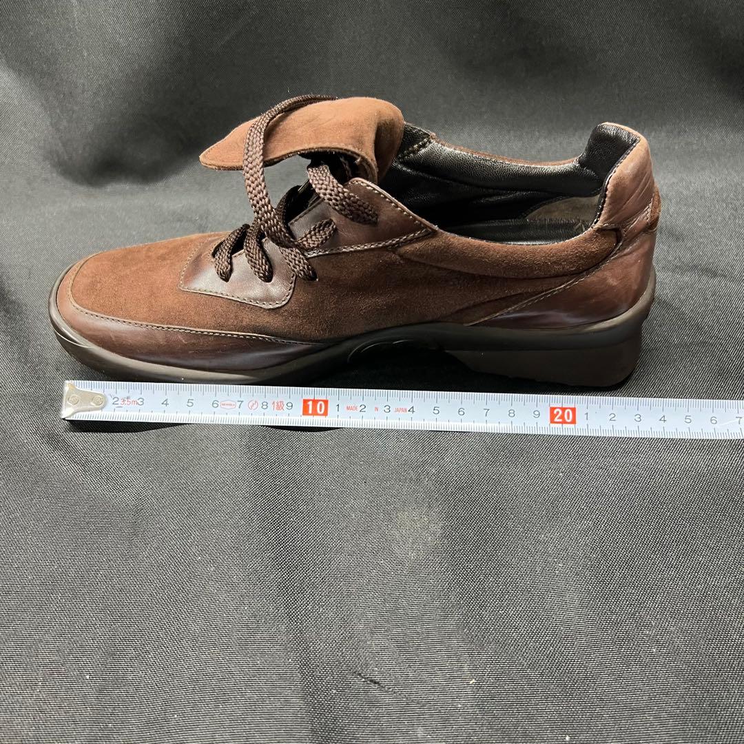 J3【used】CHANEL スニーカー　スエード　ココマーク　ブラウン 23