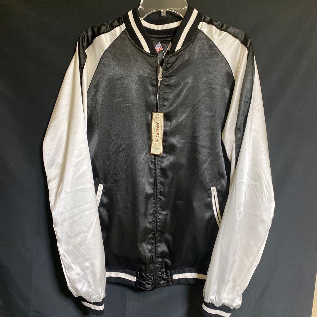 【新品未使用タグ付】　花旅楽団　別珍　スカジャン　サテン　XL