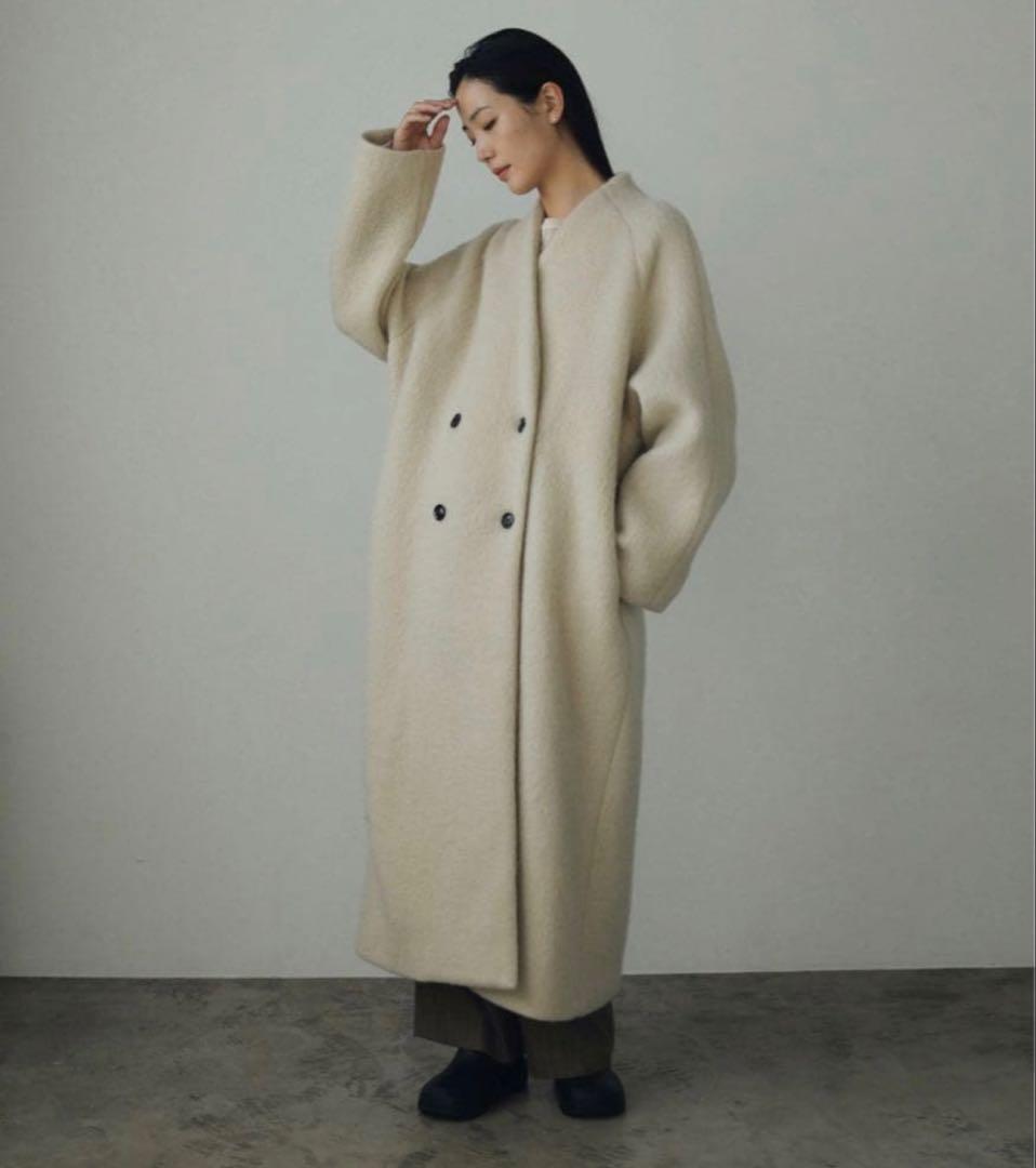 anuke アンヌークCollarless シャギーコート