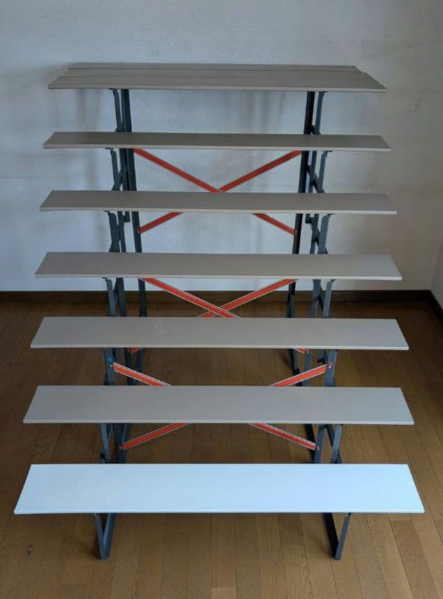 送料込【3出品全て落札必須 1/3】ひな人形 7段 15人飾り 40号（ひな壇）