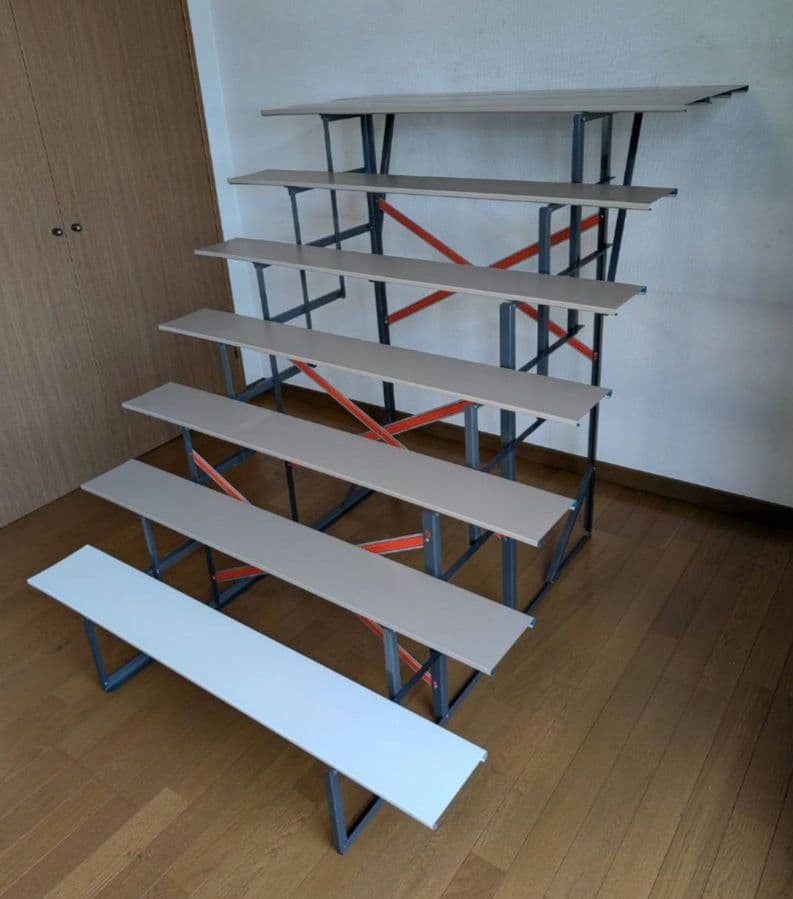 送料込【3出品全て落札必須 1/3】ひな人形 7段 15人飾り 40号（ひな壇）