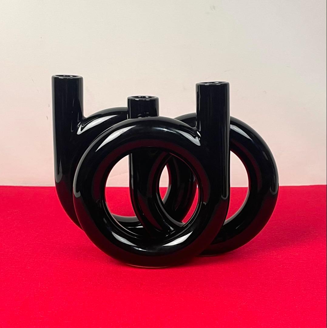 希少 陶器製 ミッドセンチュリー 和モダン 花器 フラワーベース 華道 自由花