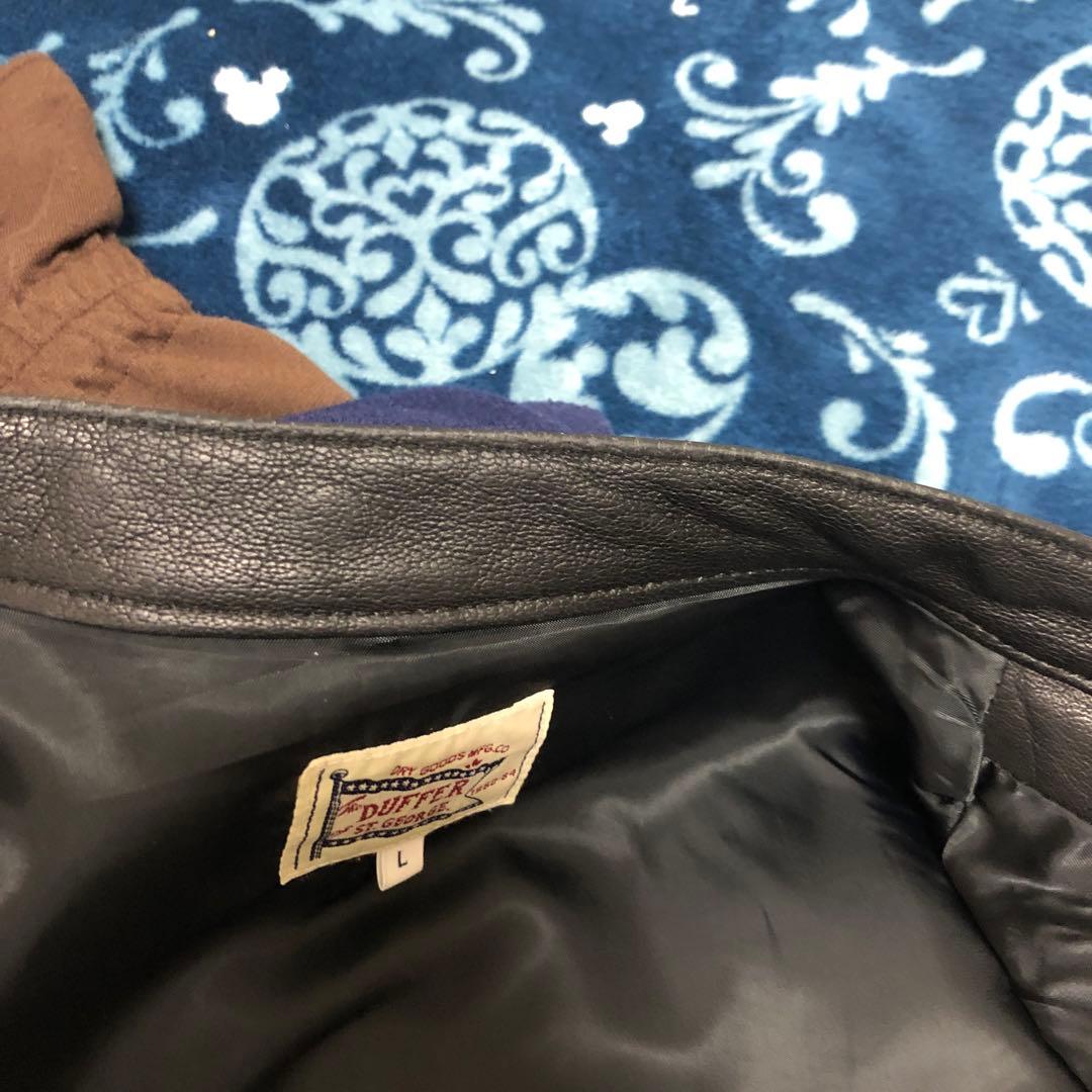 美品❗️duffer シングルライダース ジャケット ブラック 価格交渉あり❗️