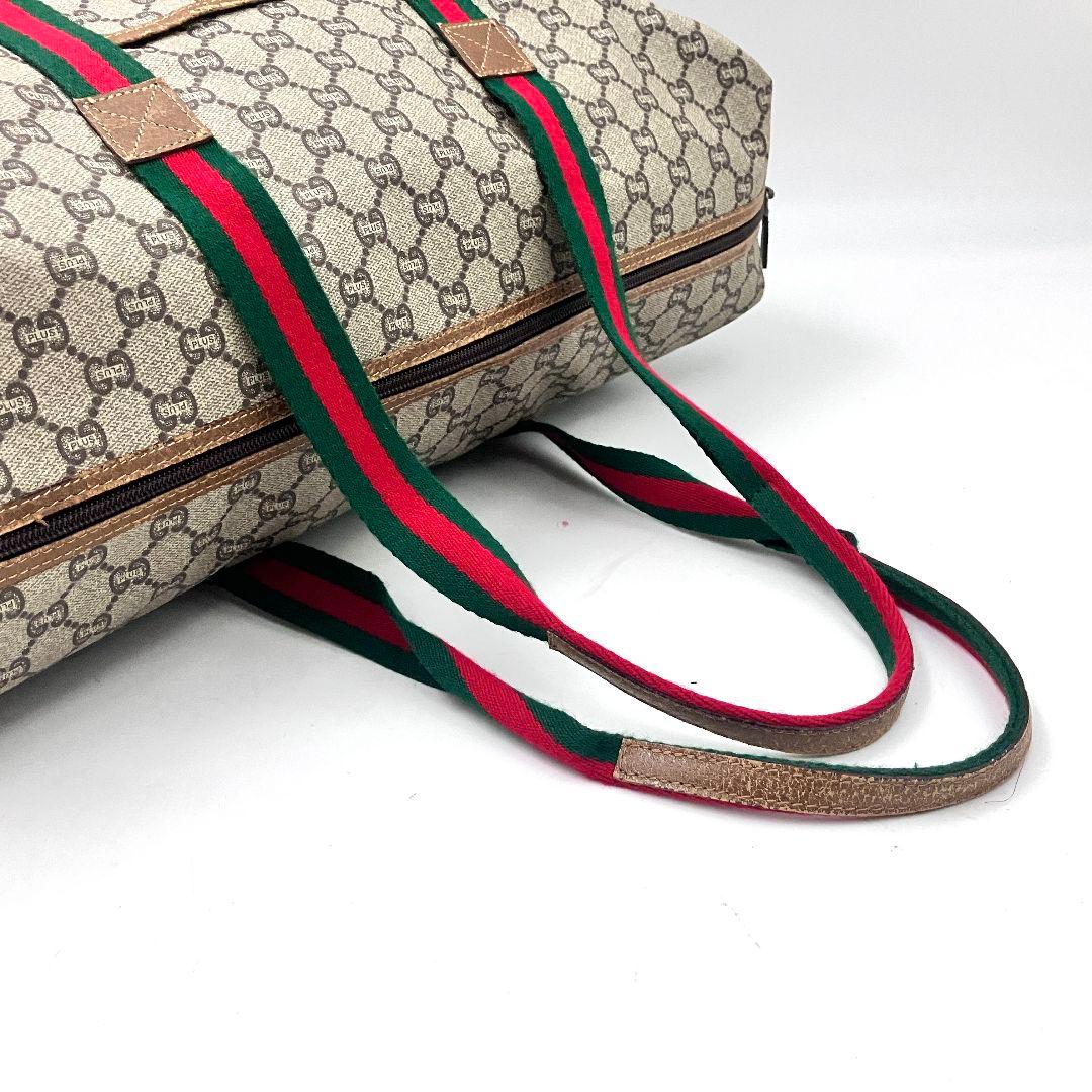 美品✨️グッチ 3028 GGスプリーム トートバッグ ボストン シェリーライン