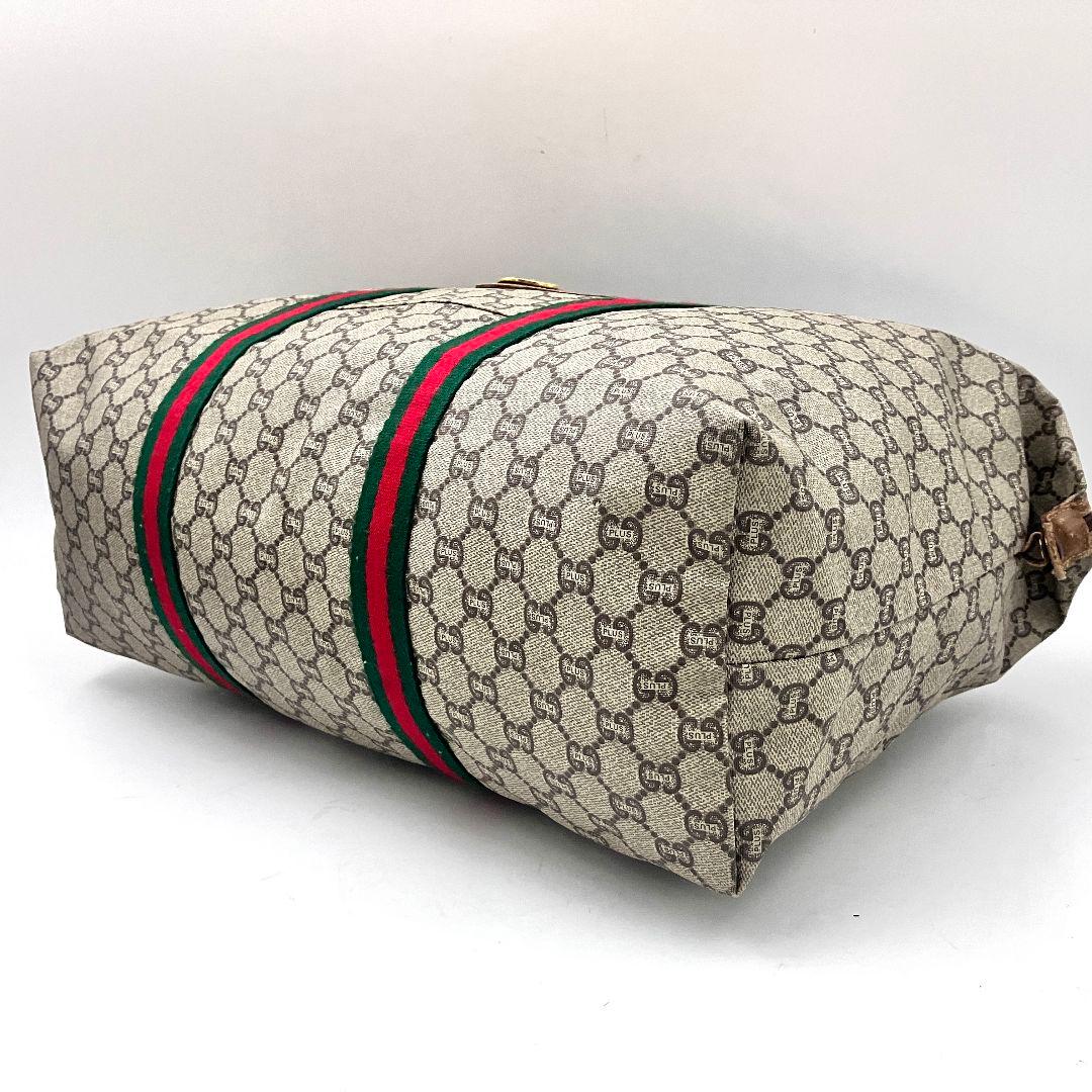 美品✨️グッチ 3028 GGスプリーム トートバッグ ボストン シェリーライン