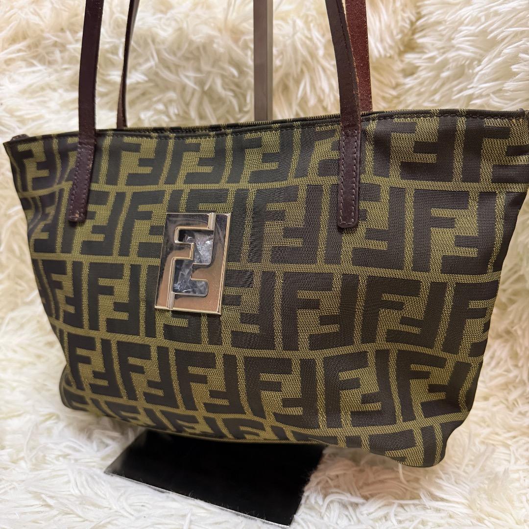 バッグ FENDI Vintage Zucca FF Monogram Tote Bag