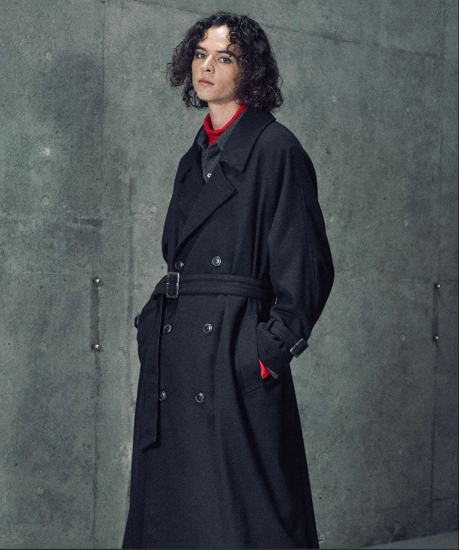 【Casper John】ウールメルトンオーバーコート