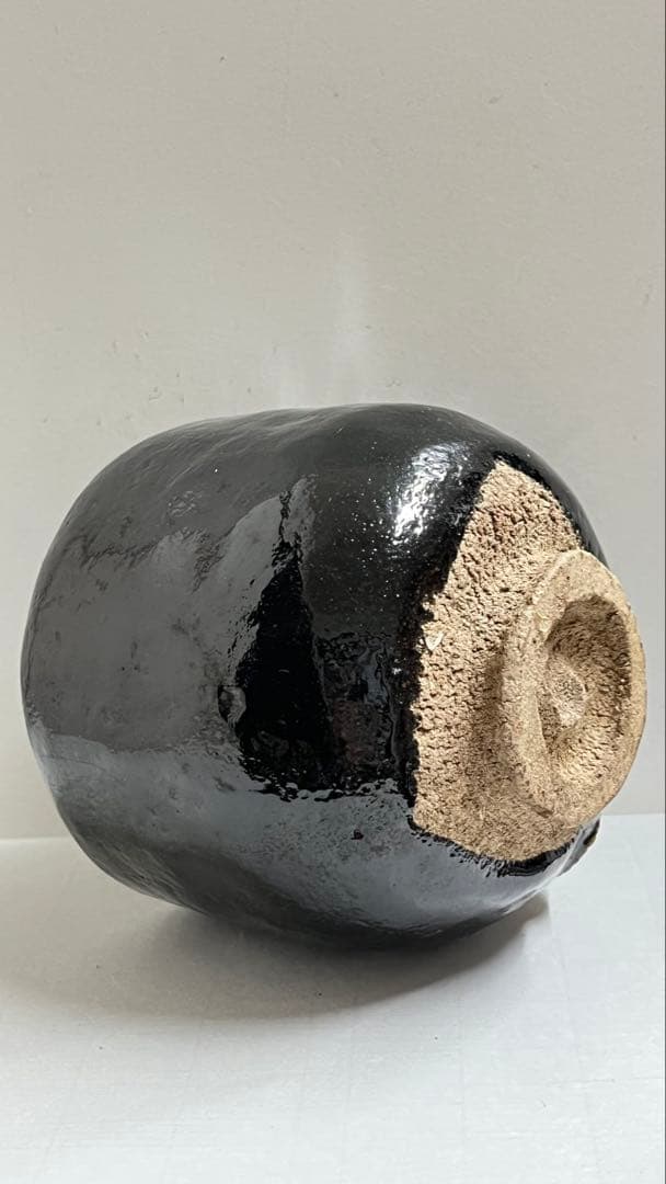 黒楽茶碗　楽茶碗の名工 伊藤才叟造　共箱値下げしました。