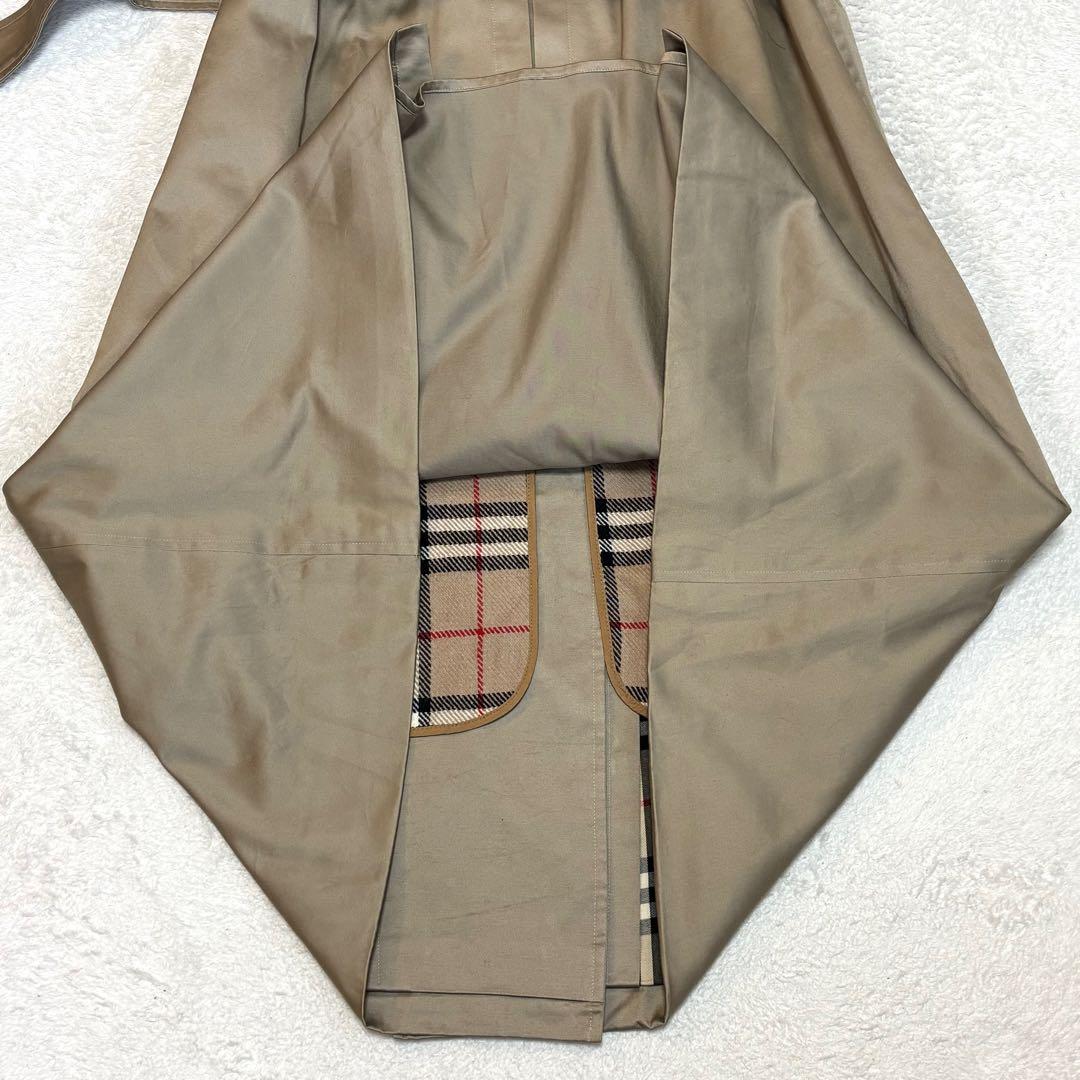 【希少・新品級】バーバリーズ 襟裏チェック ライナー付トレンチコート マキシ丈