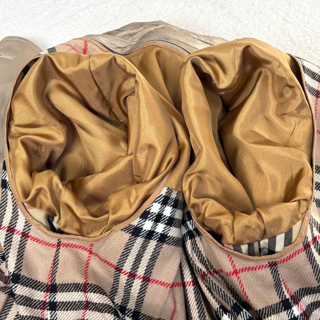 【希少・新品級】バーバリーズ 襟裏チェック ライナー付トレンチコート マキシ丈