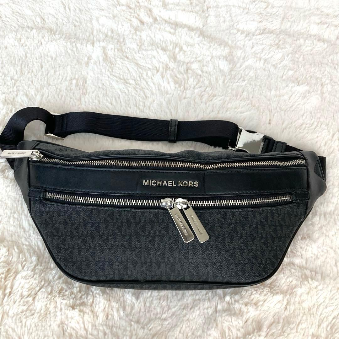 【美品】マイケルコース ケンリー シグネチャー ウエスト ボディバッグ メンズ