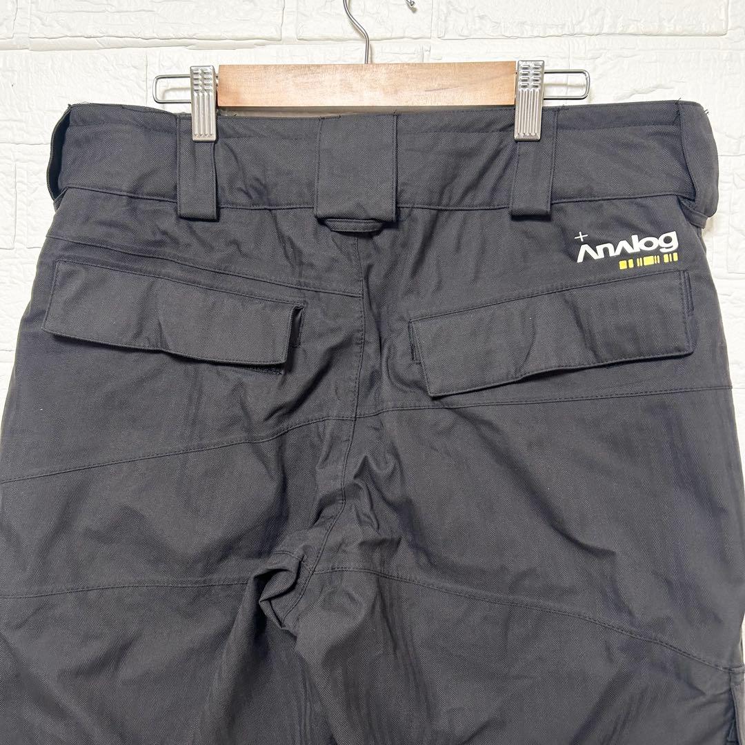 アナログ　バートン スノーボードウェア 上下セット 黒　ロゴ　ナイロン　【S】