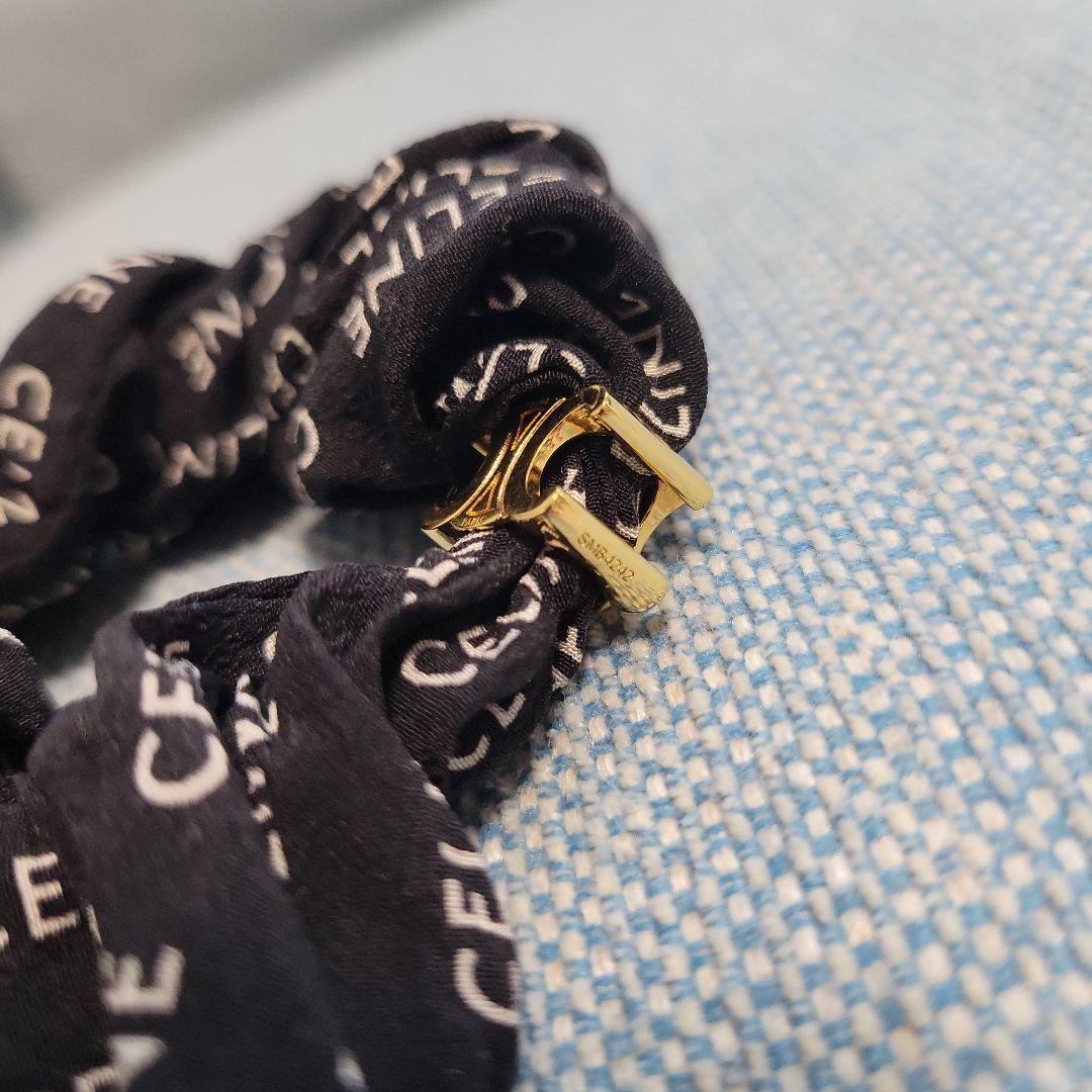 CELINE　セリーヌ　ロゴ　シュシュ　ブレスレット　人気　正規品