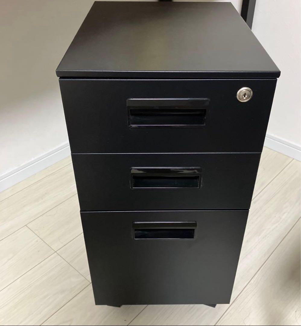 送料込み キャビネット　カグクロ　ワゴン　スリム　スモール　ブラック