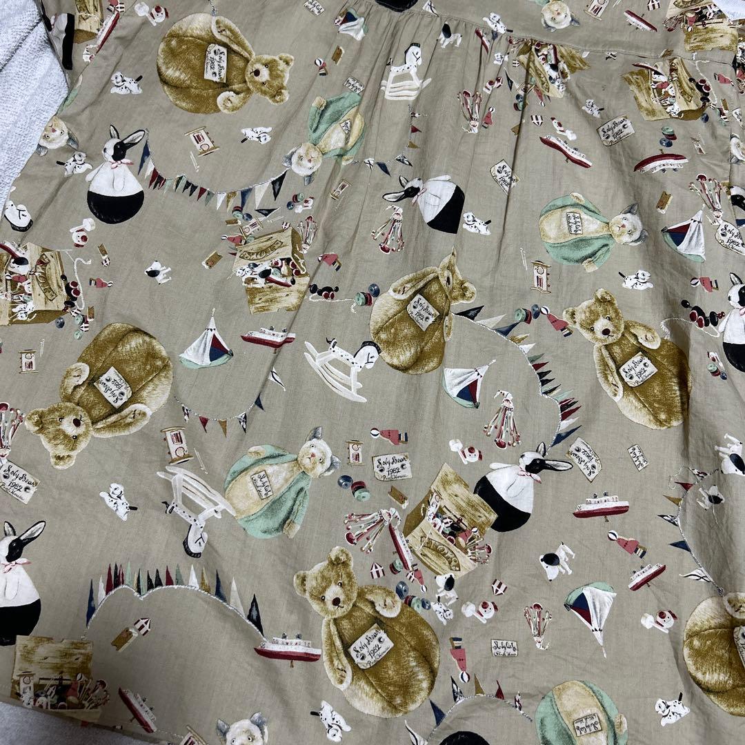 PINK HOUSE プリント柄 半袖シャツ　動物プリント　ベージュ