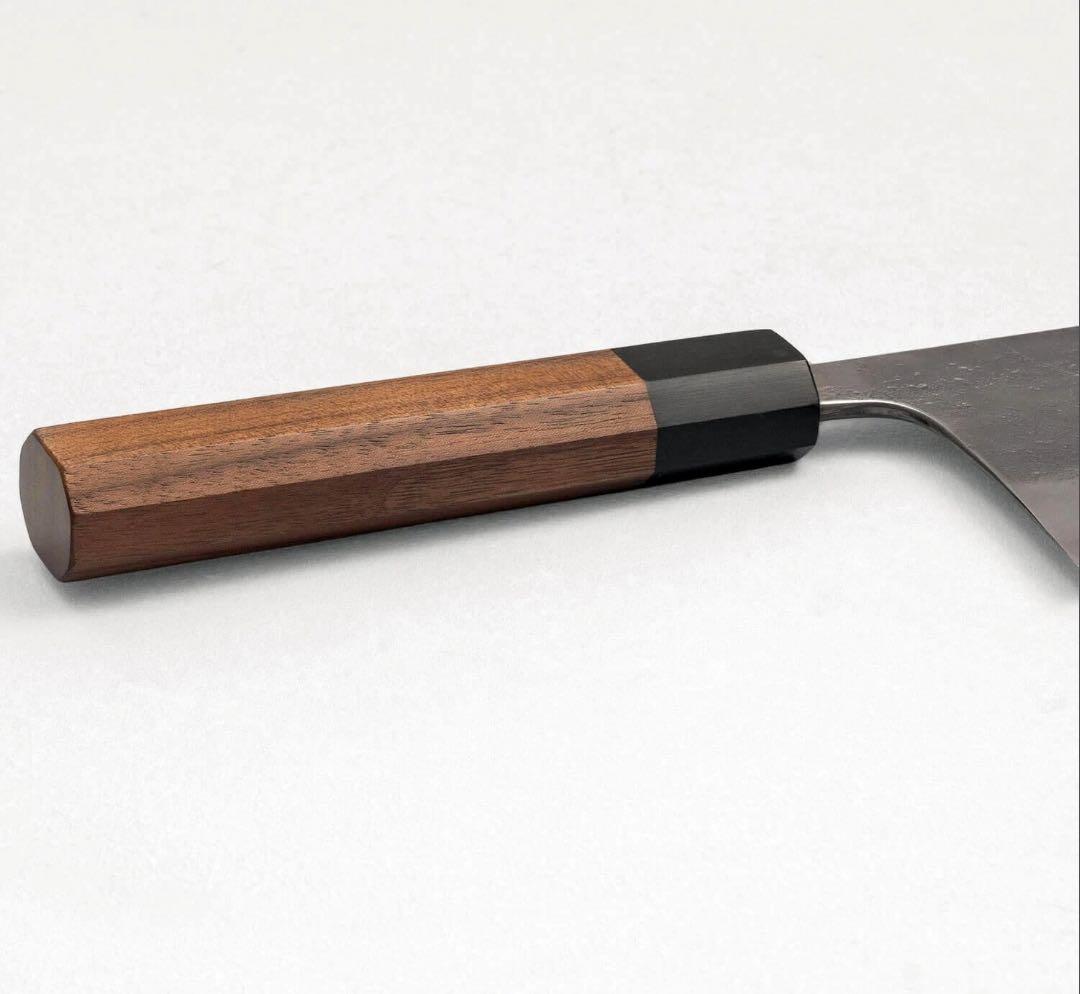 松原刃物　梨地　青ニ　ステンクラッド　中華180mm