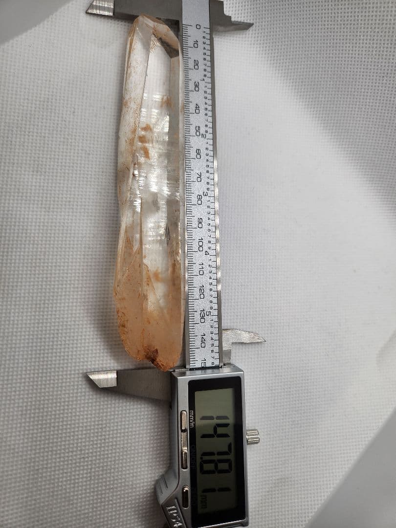 レムリアン水晶 ブルーラダー入り　台座付き　天然石