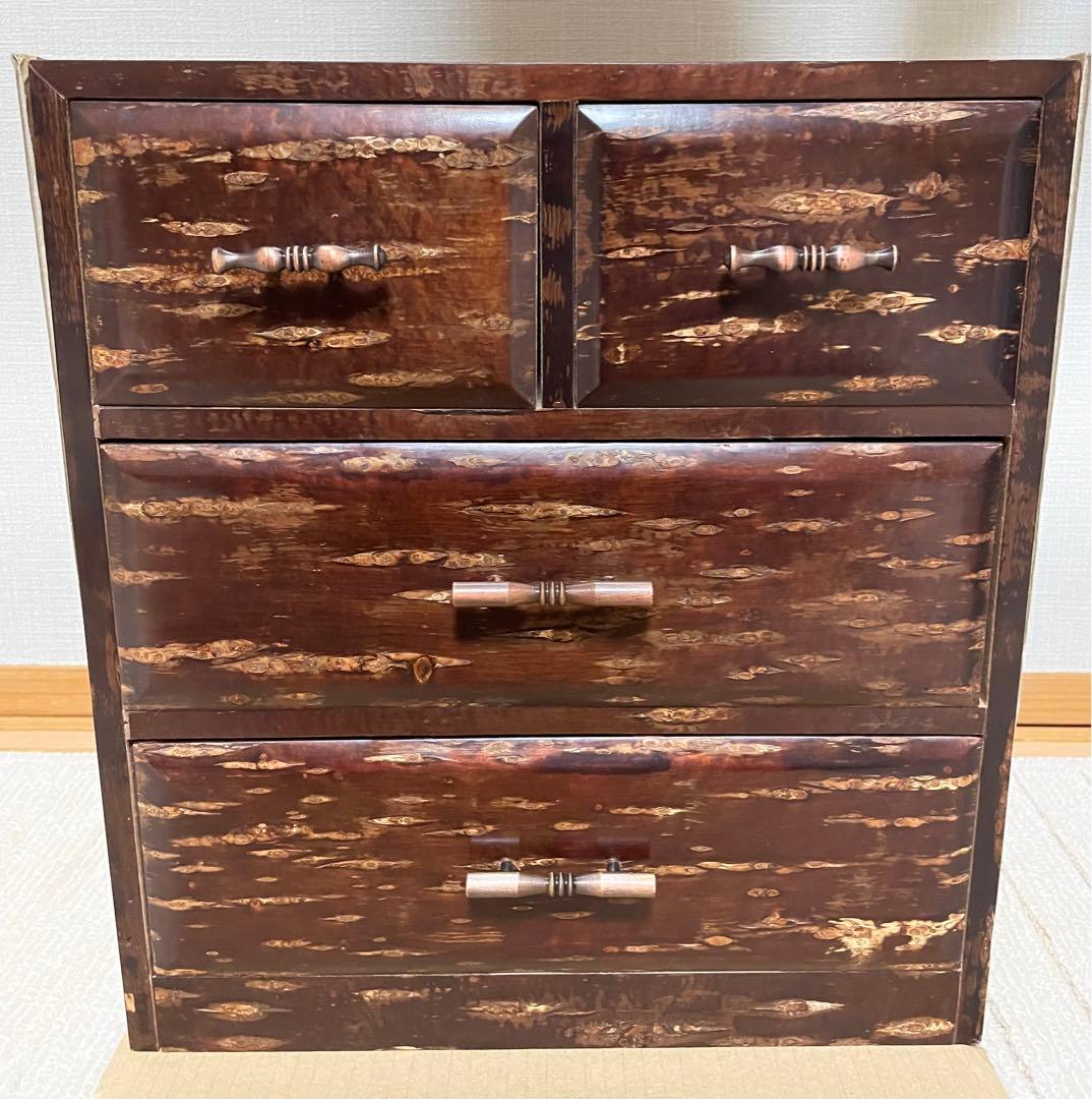 樺細工　三段棚　未使用品