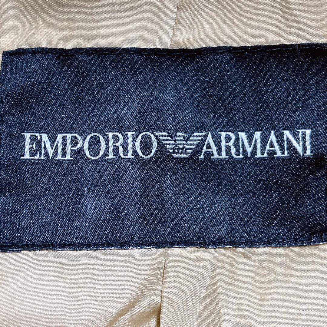 エンポリオアルマーニ　シングルライダースジャケット　ダブルジップ　ロゴジップ