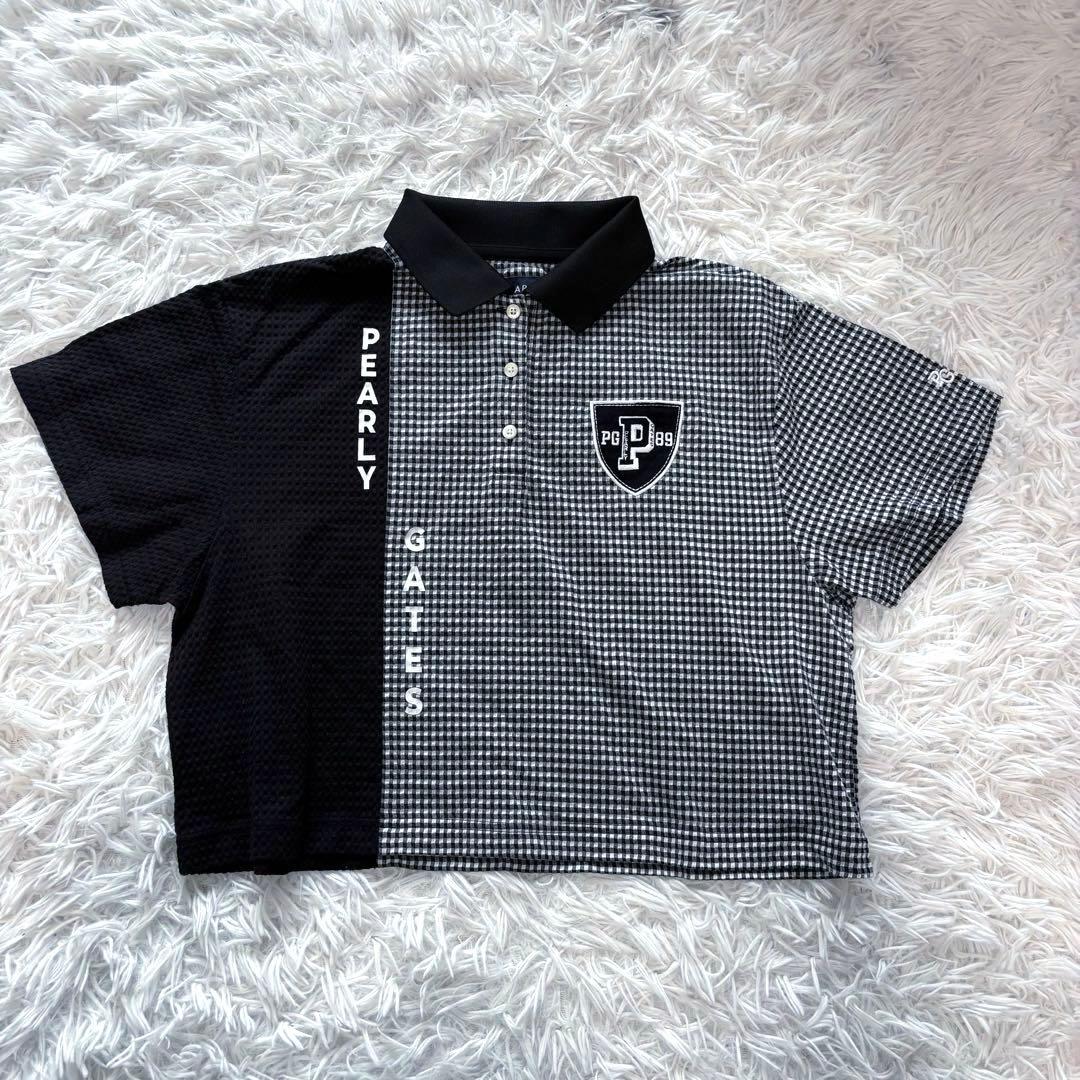 24年モデル パーリーゲイツ セットアップ グレンチェック ポロシャツ スカート