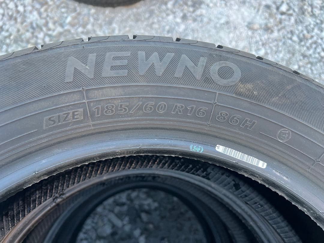 ブリヂストン　ニューノ　185/60r16 24年製　バリ山　美品